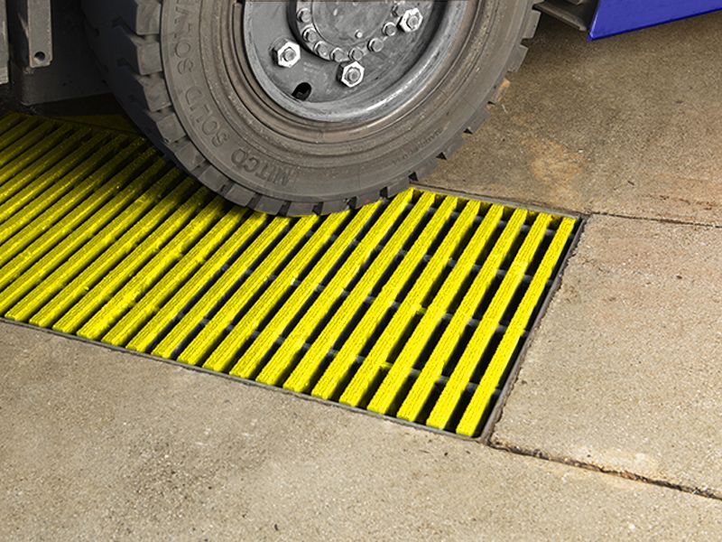 QIP Fiberglass Tbar Grating is just as strong as steel and last longer